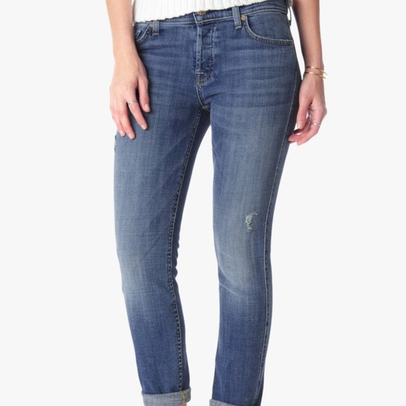 7 for all Mankind Denim - 7 for all Mankind Josefina Skinny Boyfriend Jeans